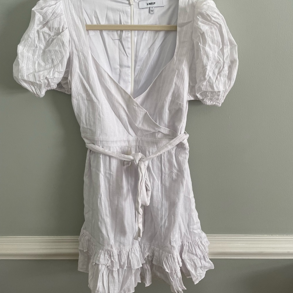 LIKELY - Size 4 Dress with Puff Sleeves (Great for Bridal Showers)